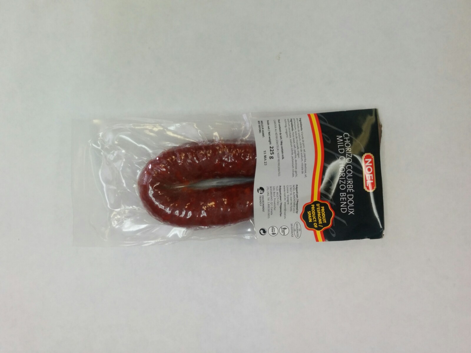 Chorizo doux 225 g