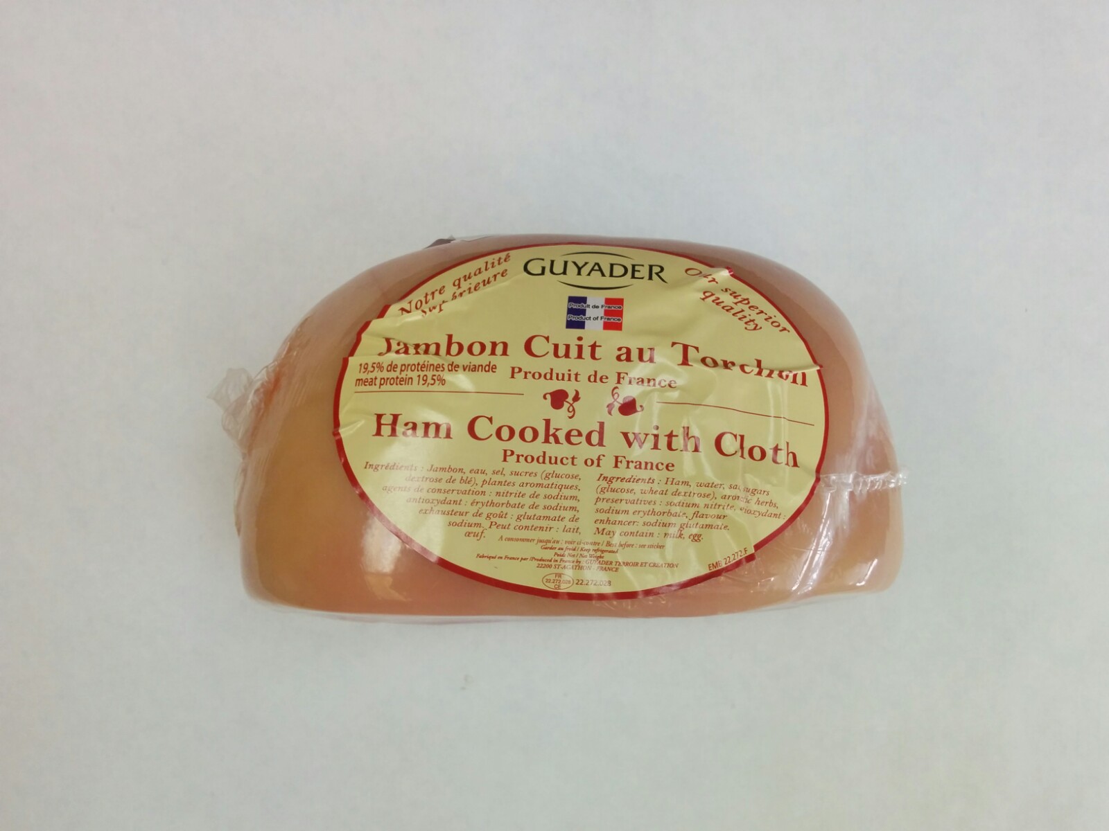 Jambon cuit au torchon